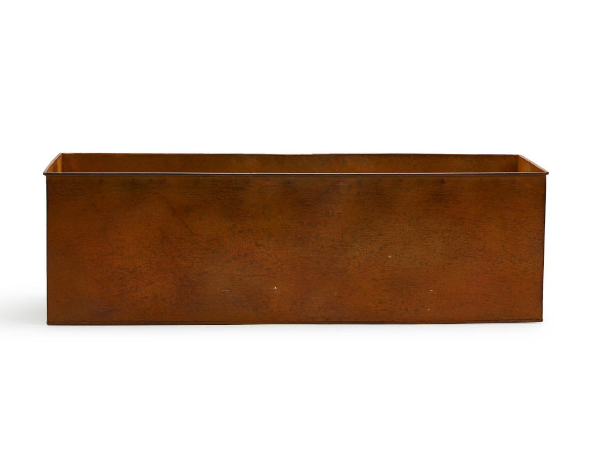 Set of Four Metal Window Boxes