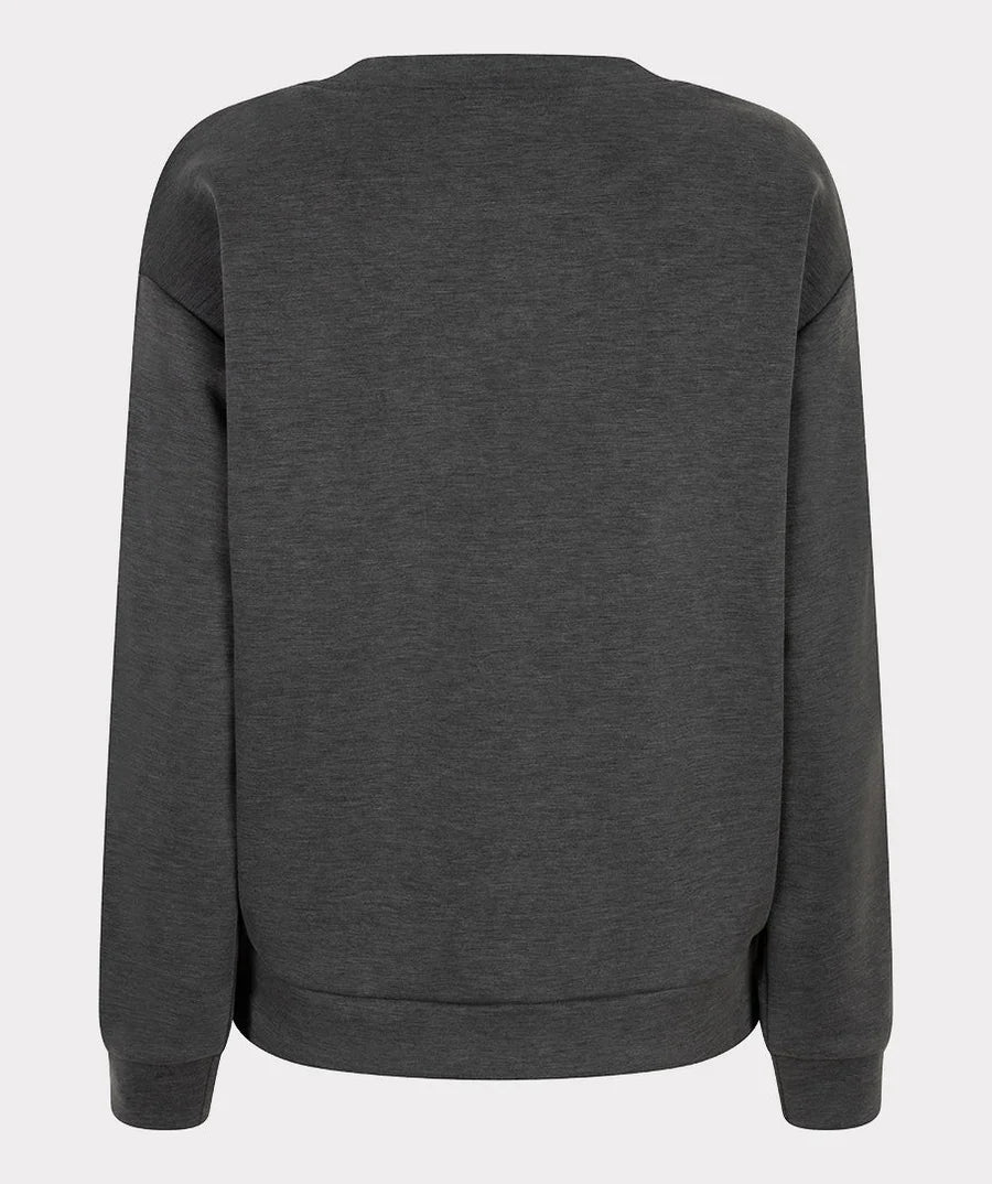 Modal Top w Silver Detail-Dark Grey