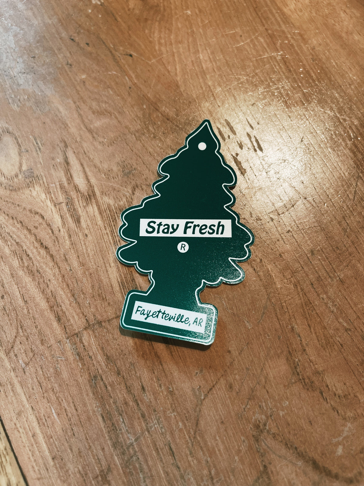 Fayetteville Car Freshie Sticker
