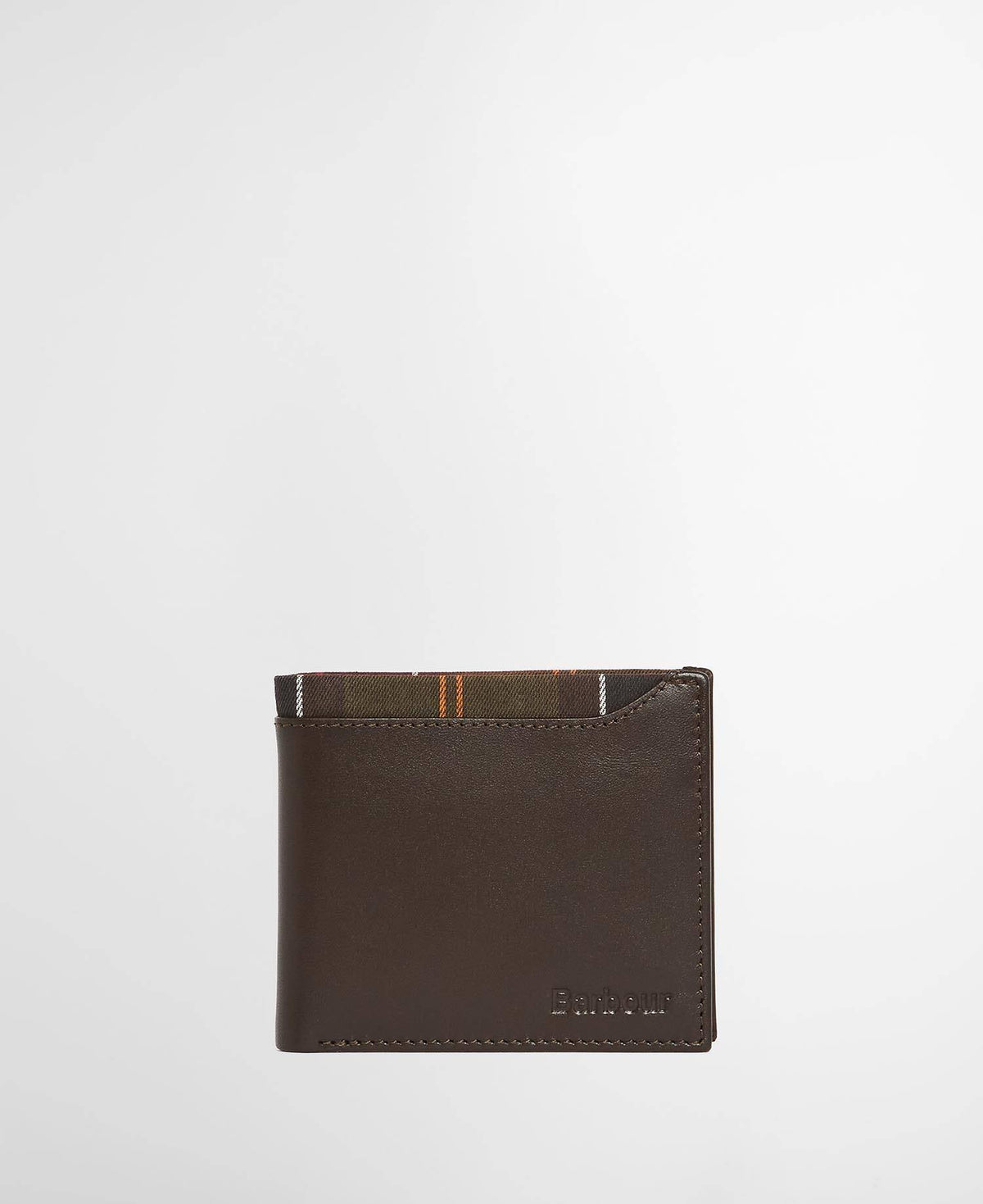 Brodick Billfold Wallet Leather/Tartan