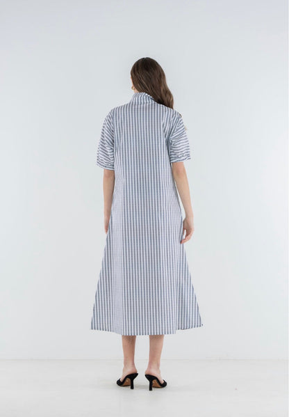 Poppy Maxi Dress - Black Stripe