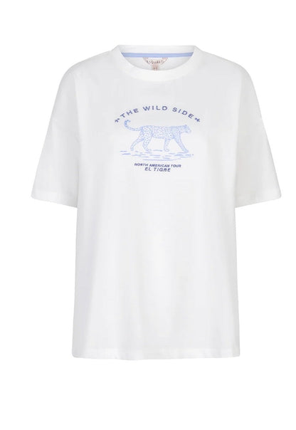 Safari ‘Wild Side’ Tee-Gold/White