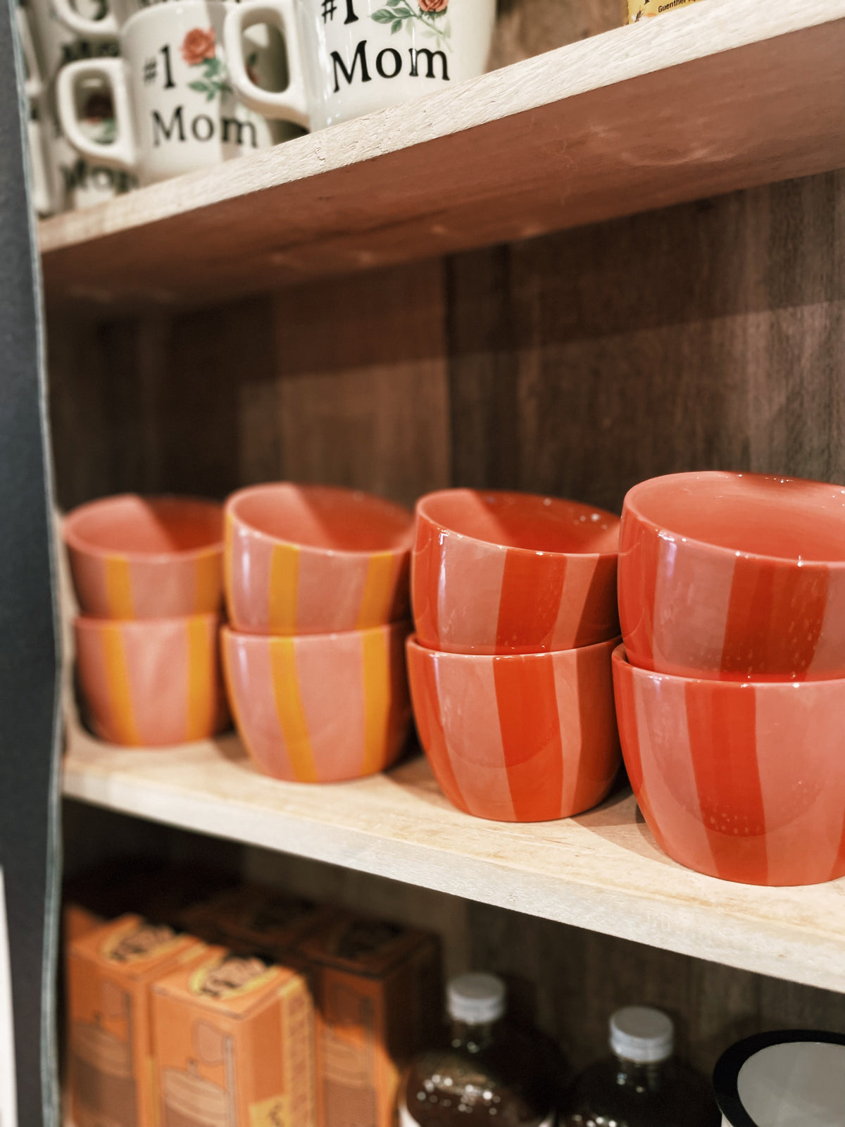Striped Stoneware Mug