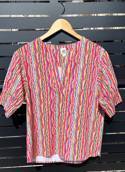 Notched Front Shirt