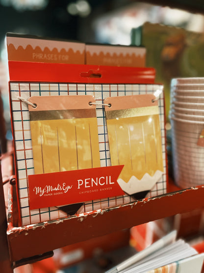 Chipboard Pencils Banner