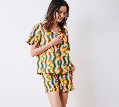 Short PJ Set-Lemon Twist