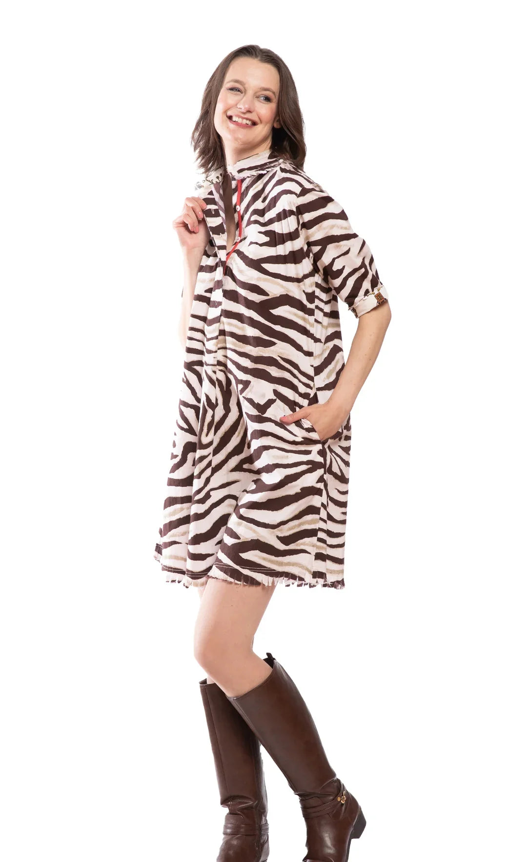 Chatham Red with Zebra Dress
