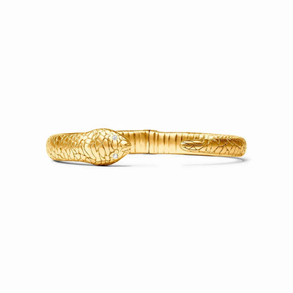 Snake Cuff-Gold/Cubic Zirconia