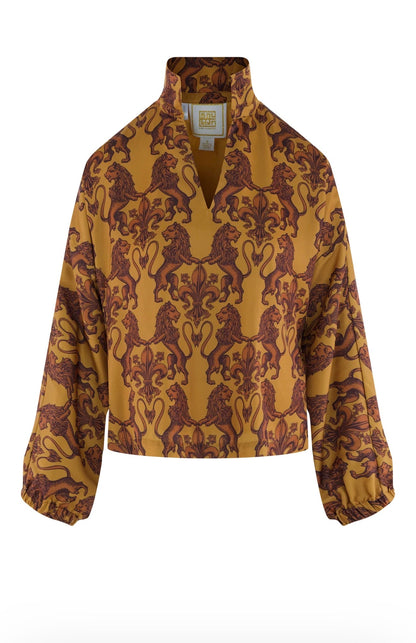 Long-Sleeve Poppy Leone Top