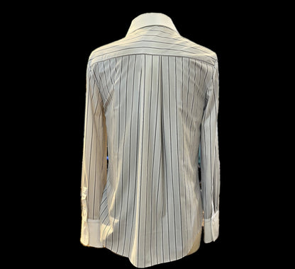 Striped Button-Front Top