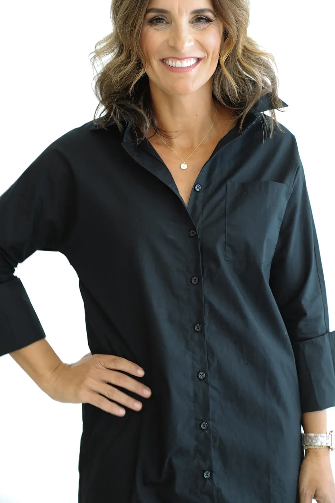The Shirt Dress - Black