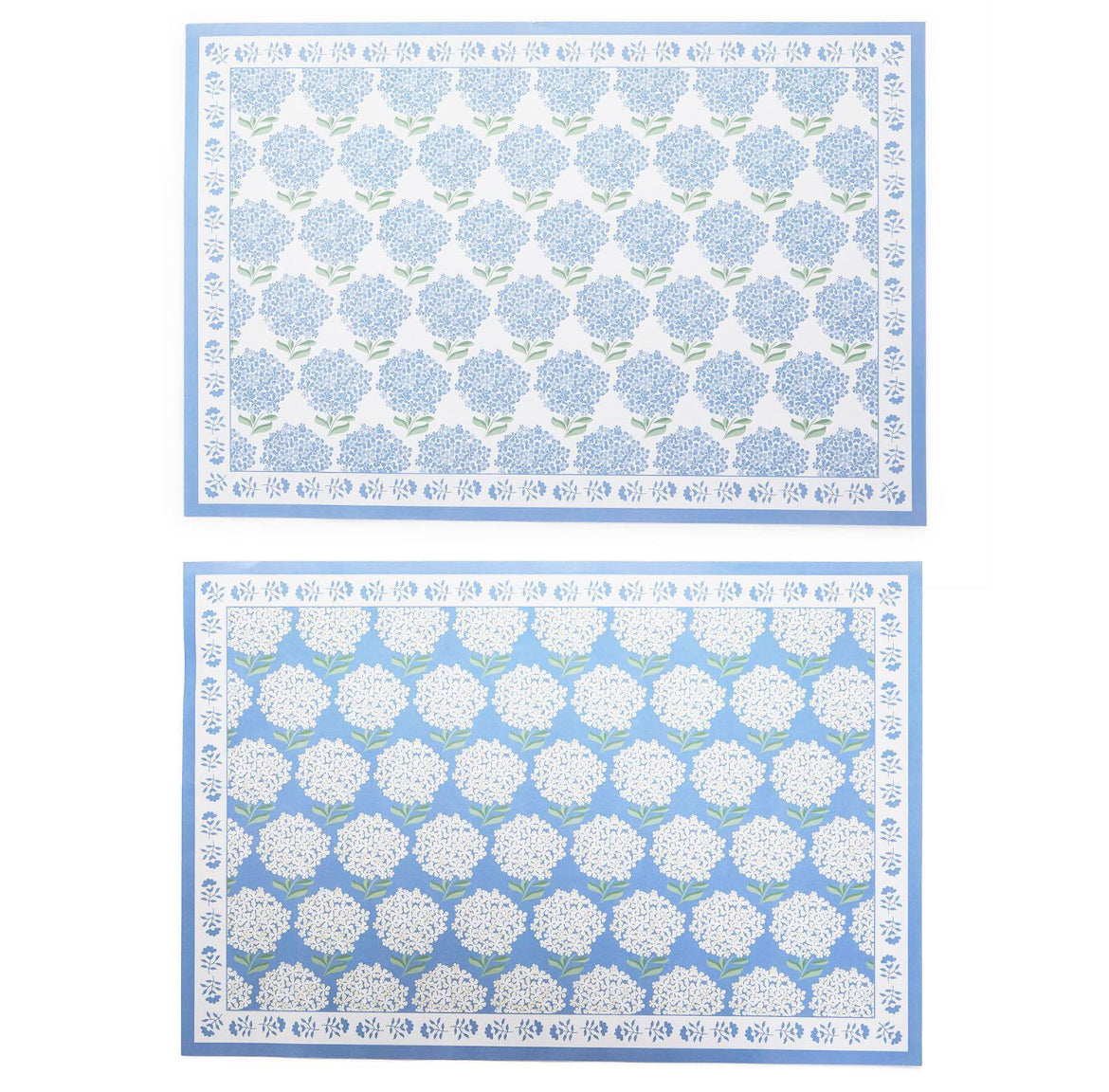 Hydrangea Paper Placemat