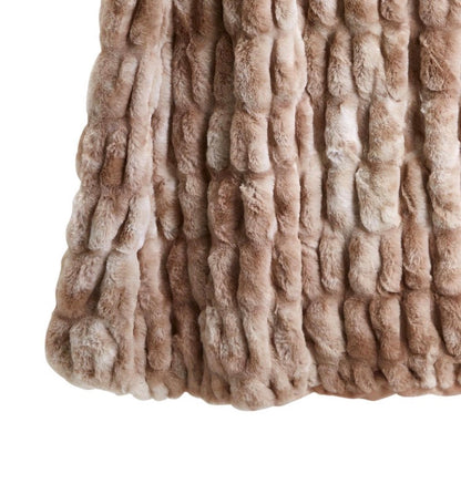 Marbled Faux Fur Throw