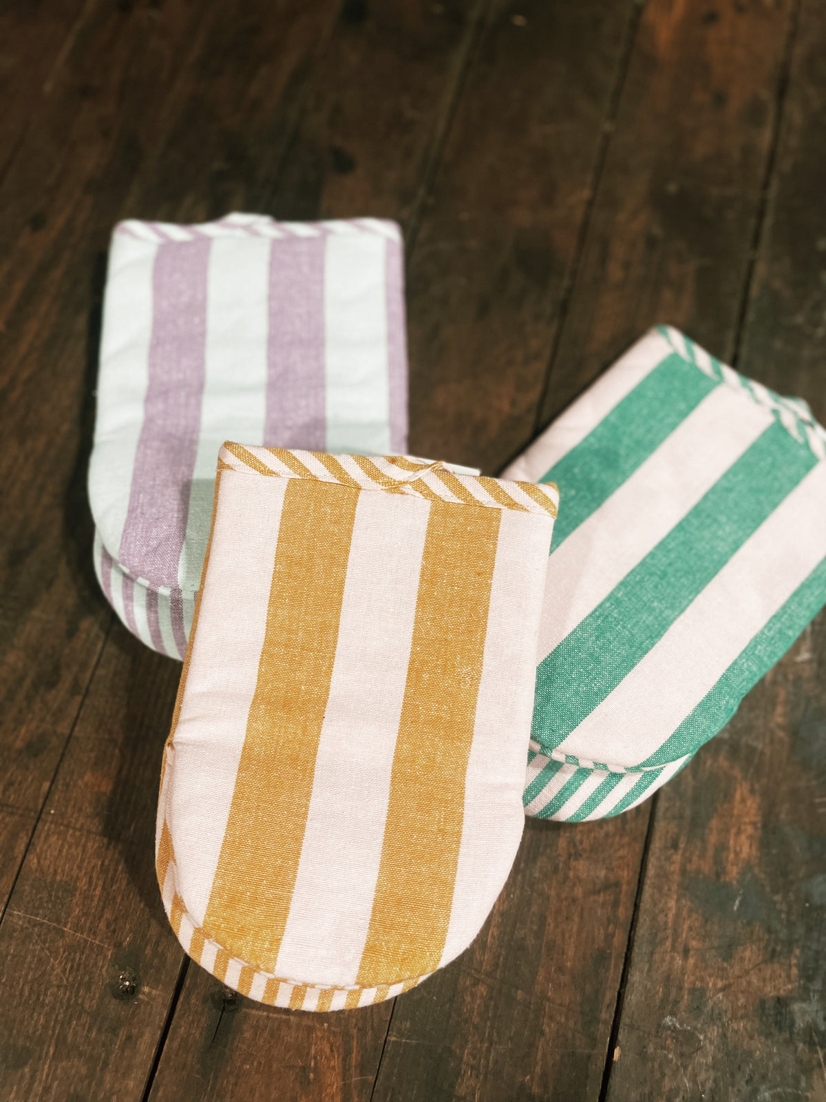 Striped Oven Mitt