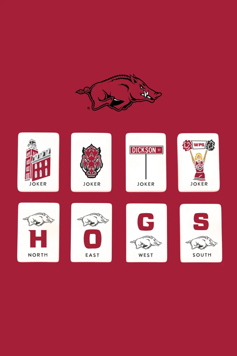 University of Arkansas Mahjong Tiles