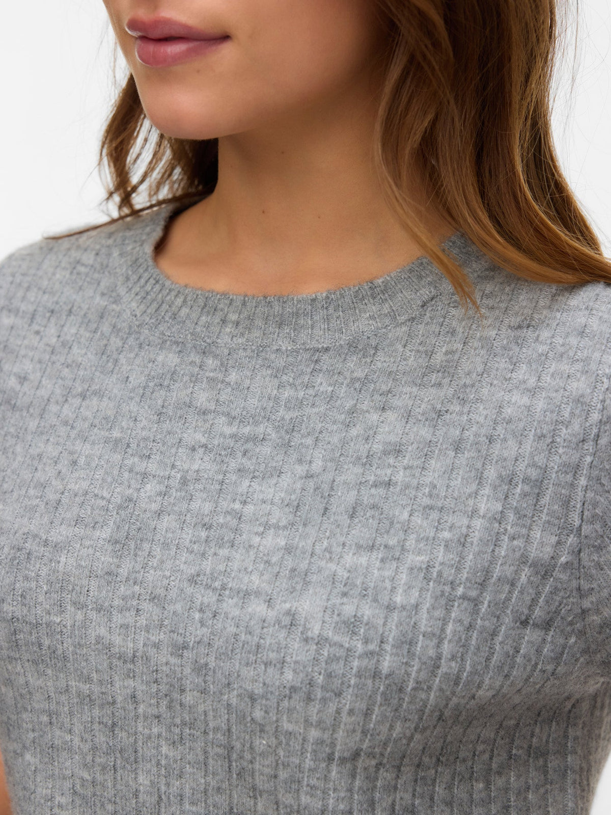 Sally Grey Knitted T-shirt