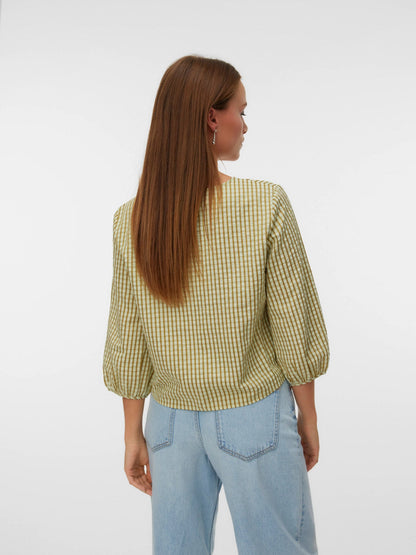 Camilla 3/4 Sleeve Tie-Front Top