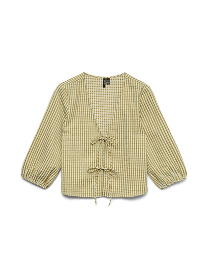 Camilla 3/4 Sleeve Tie-Front Top