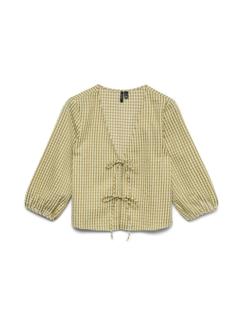 Camilla 3/4 Sleeve Tie-Front Top