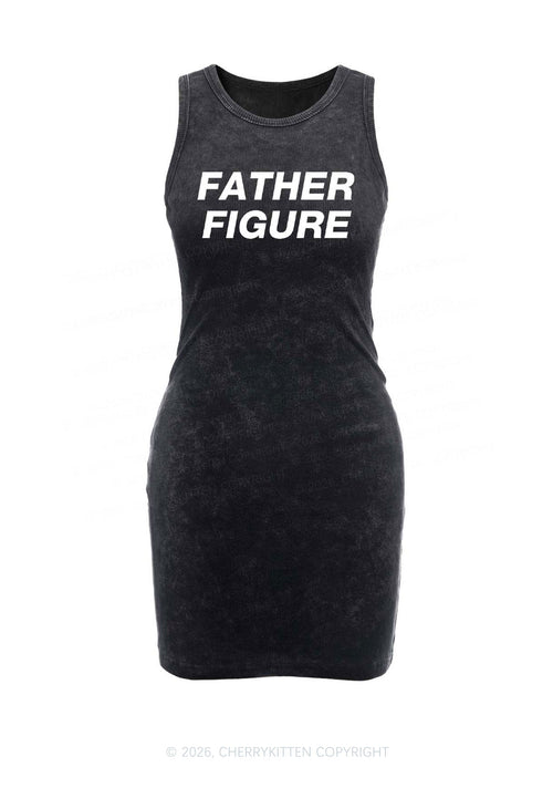 Father Figure Y2K Washed Tank Dress Cherrykitten