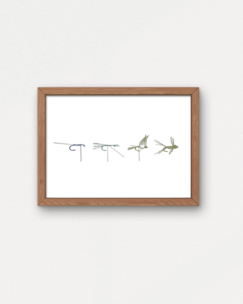 "Fly Tie" Small Poster