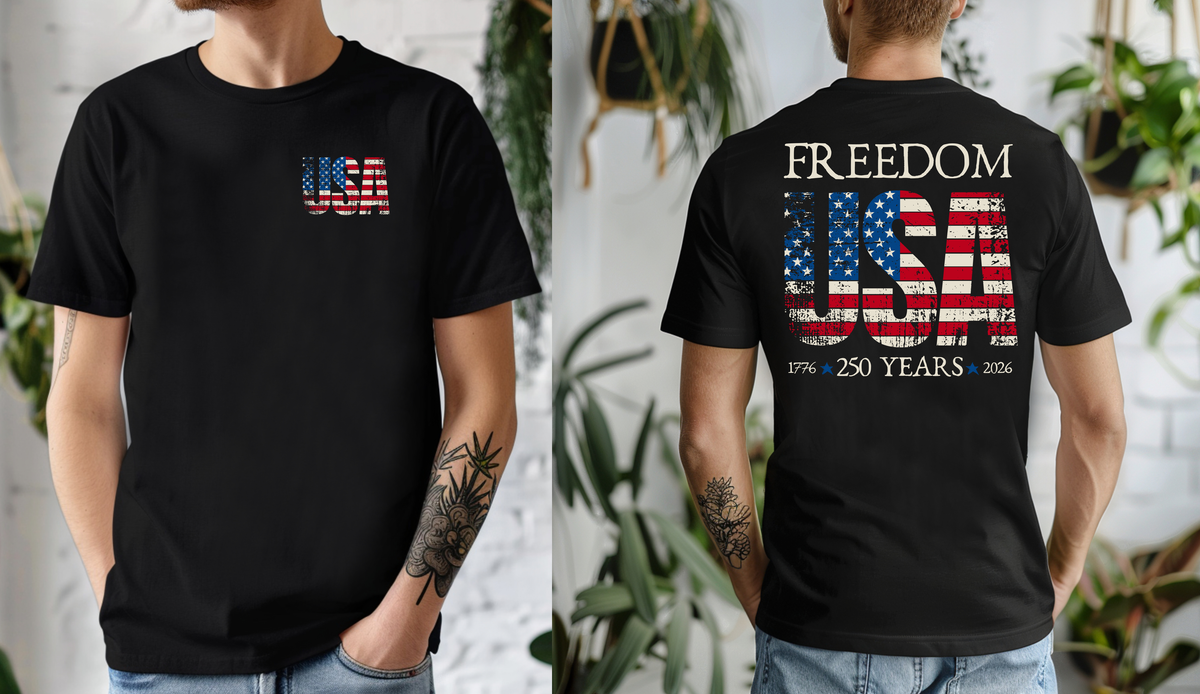 Freedom USA 250 Years Patriotic Shirt