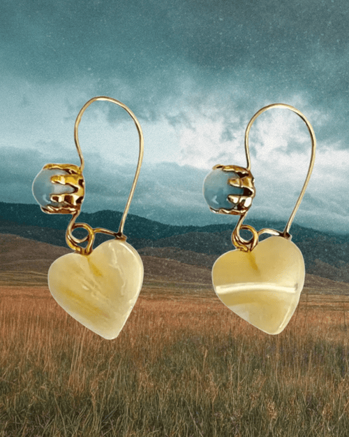 Frosty Mother of Pearl Earrings