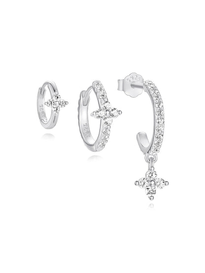 KOSINER 925 Sterling Silver Elegant Petal Set