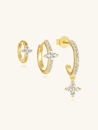KOSINER 925 Sterling Silver Elegant Petal Set