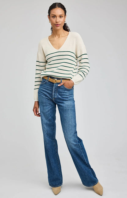 Tucker Pullover - Kelly Stripe