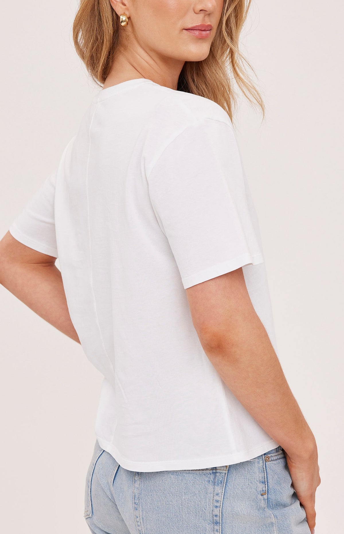 White Brigitte Short Sleeve T-Shirt