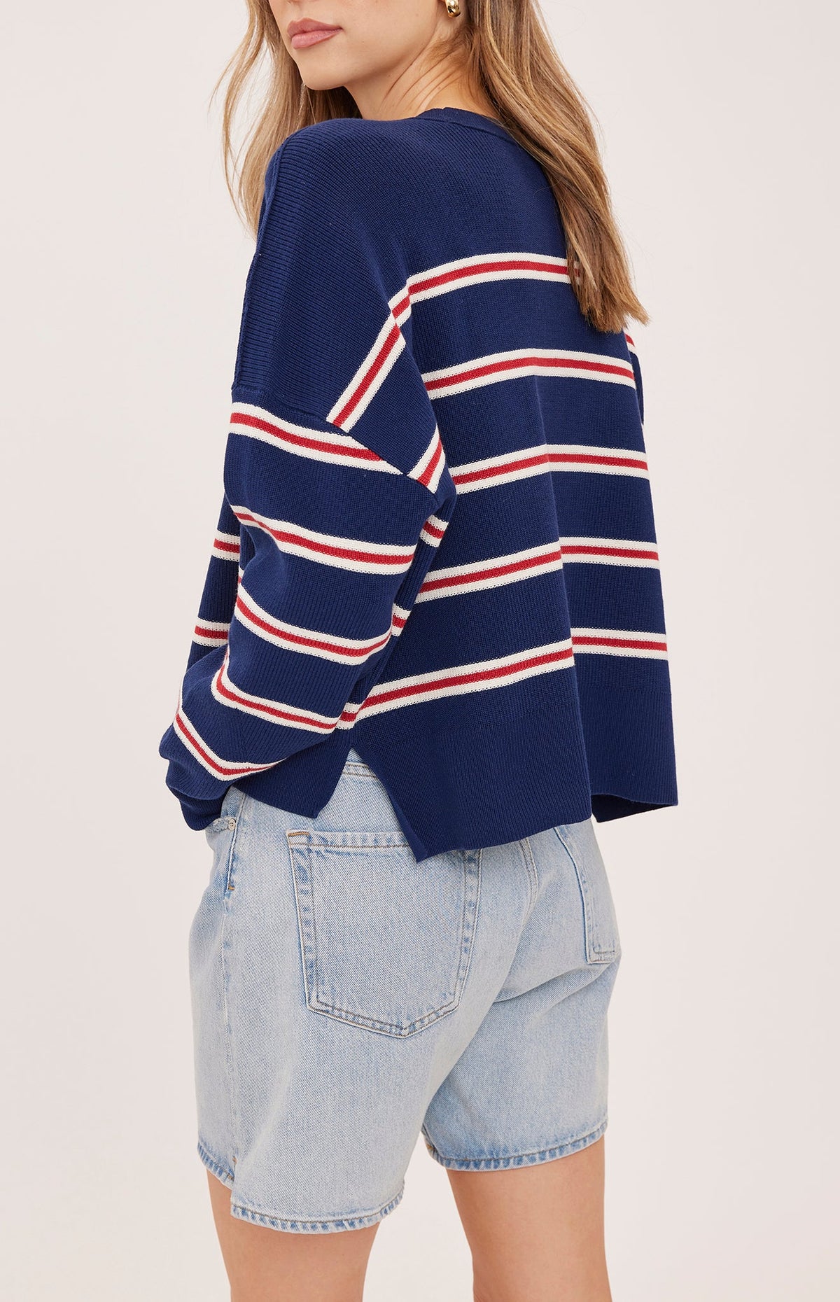 Echo Sweatshirt - Navy Stripe