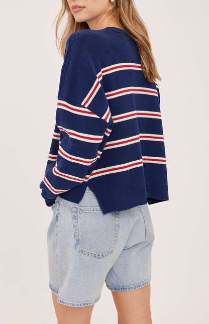 Echo Sweatshirt - Navy Stripe