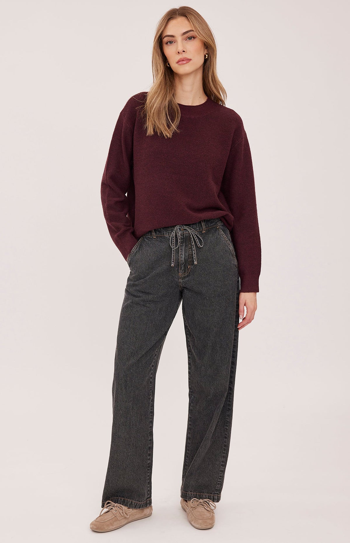 Wanda Pullover Sweater- Fig