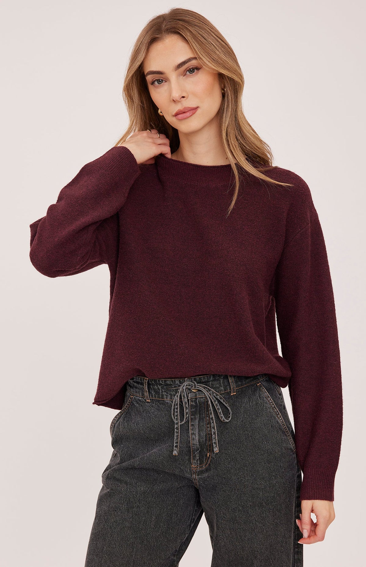 Wanda Pullover Sweater- Fig
