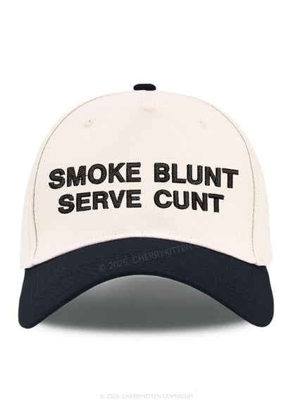 Smoke Blunt Y2K Color Block Baseball Cap Cherrykitten