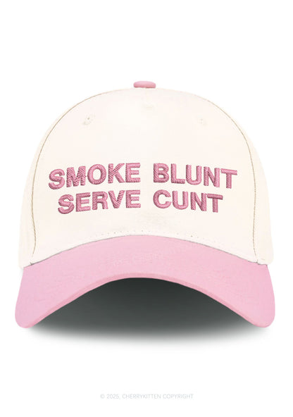 Smoke Blunt Y2K Color Block Baseball Cap Cherrykitten