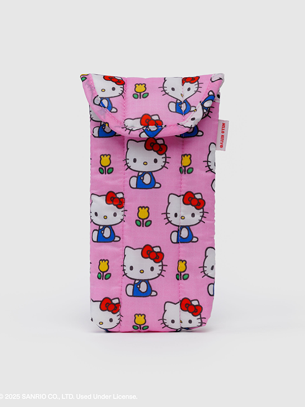 Puffy Glasses Sleeve: Hello Kitty Pink