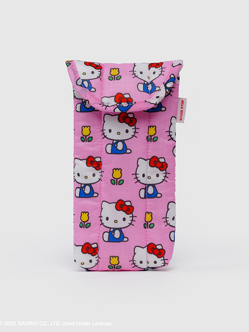 Puffy Glasses Sleeve: Hello Kitty Pink