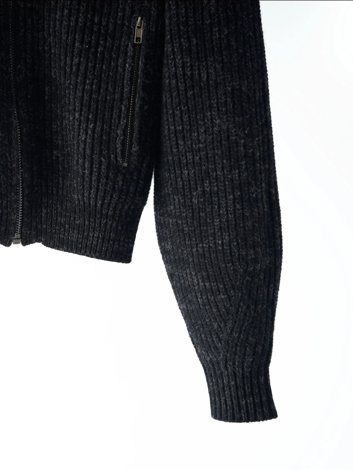 2025 Winter New Arrival 100% Wool Knitted Cardigan Half Turtleneck Zipper Casual Coat Women Clothing Manufacturers