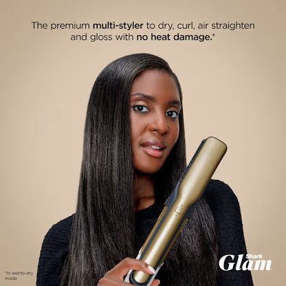 Shark Glam Straight, Waves & Curls Multi-styler – Gold - HD6052SUK