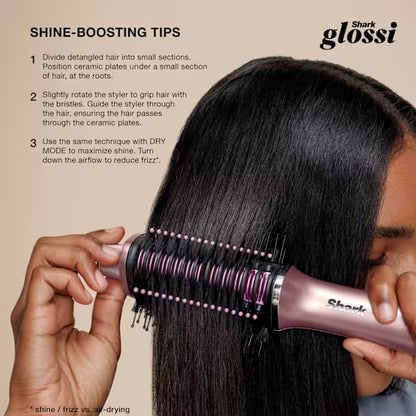 Shark Glossi 2-in-1 Hot Tool and Air Glosser – Lychee - HT302UKPK