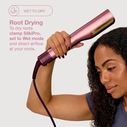 Shark SilkiPro Straight Hair Straightener + Dryer – Rose Petal - HT401UKPK