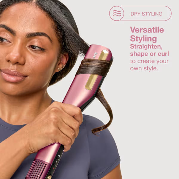 Shark SilkiPro Straight Hair Straightener + Dryer – Rose Petal - HT401UKPK