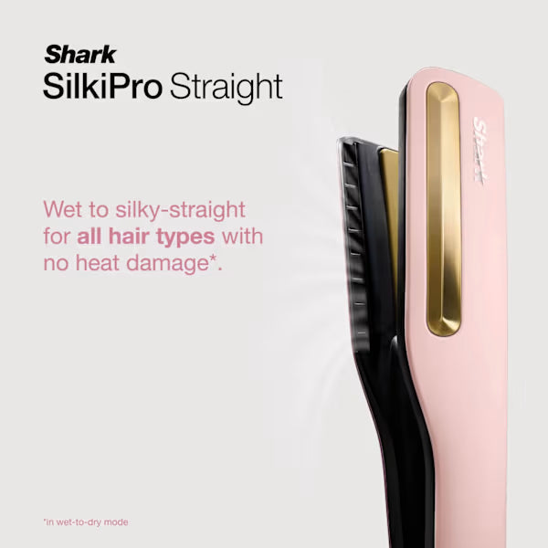 Shark SilkiPro Straight Hair Straightener + Dryer – Rose Petal - HT401UKPK