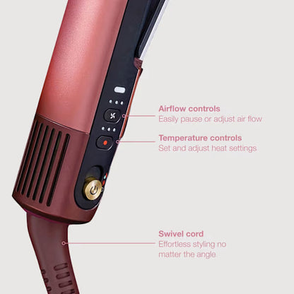 Shark SilkiPro Straight Hair Straightener + Dryer – Rose Petal - HT401UKPK