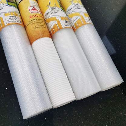 Anti-Slip Drawer and Fridge Mat - PVC Sheet Roll (45cm x 150cm) for Cabinets, Shelves, and Refrigerators