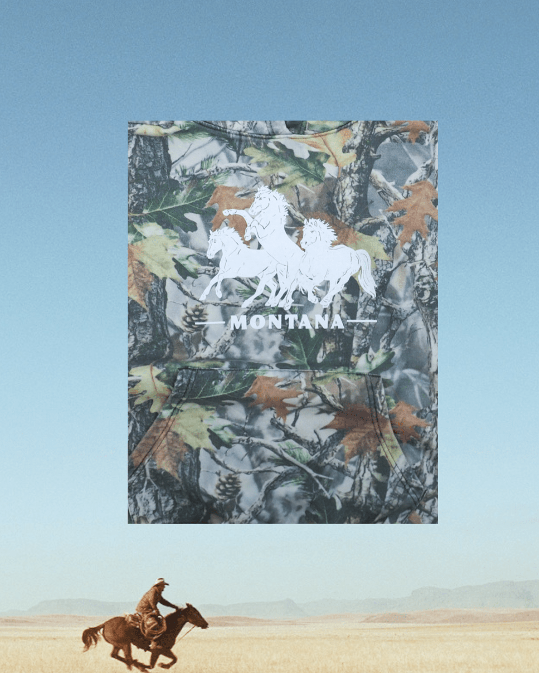 "Horsepower" Hoodie in Camo