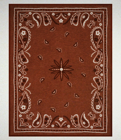 Vintage Bandana Blanket - Red