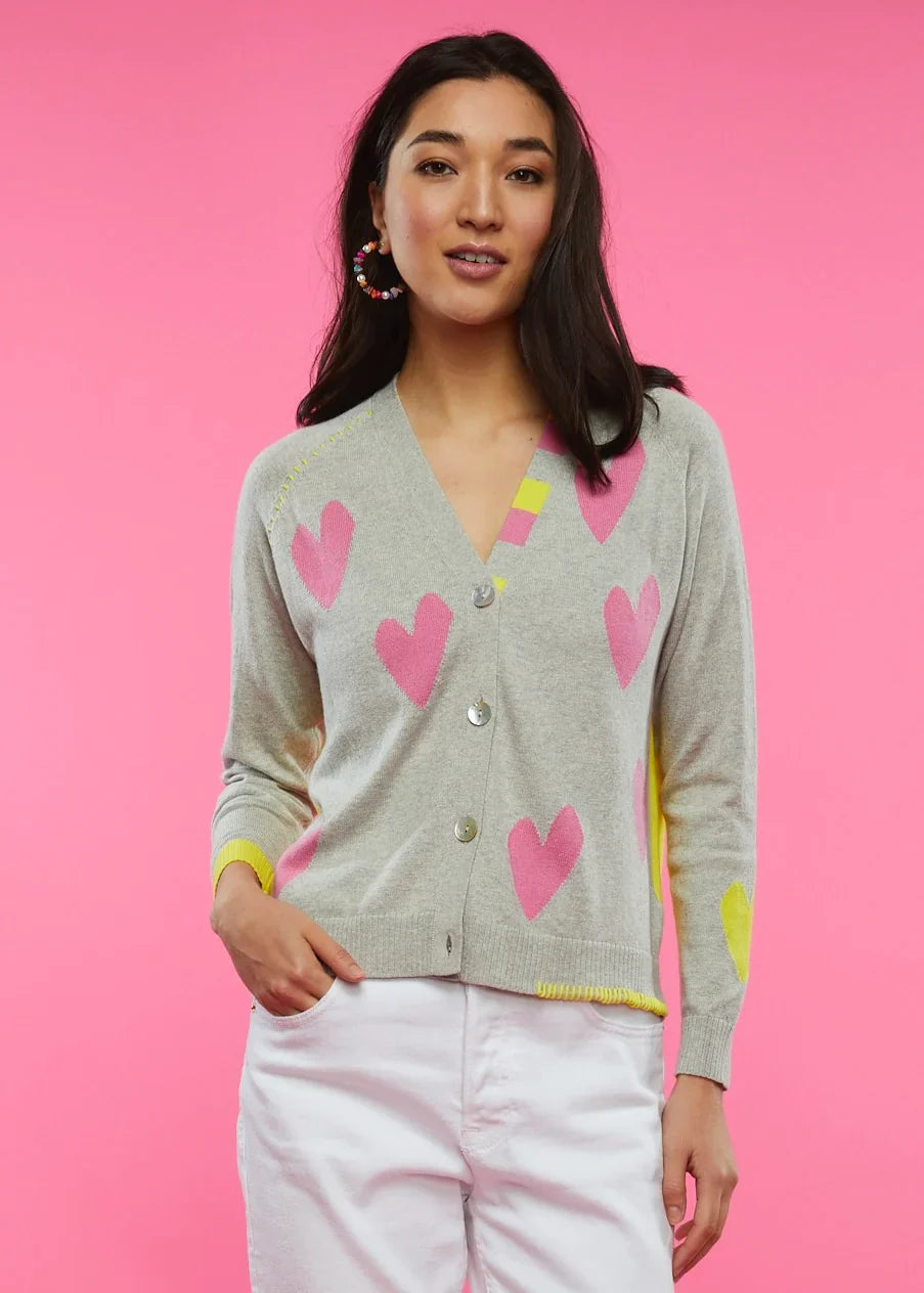 Heart Cardigan - Multi
